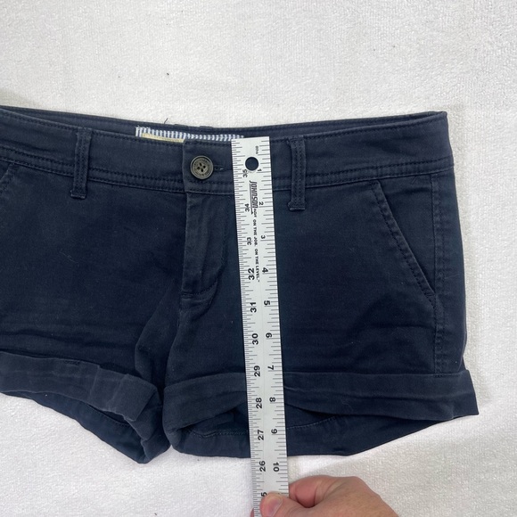 Abercrombie & Fitch Stretch Navy Shorts Womens 0/25 Shortie Cute Preppy 1766 - Picture 5 of 7
